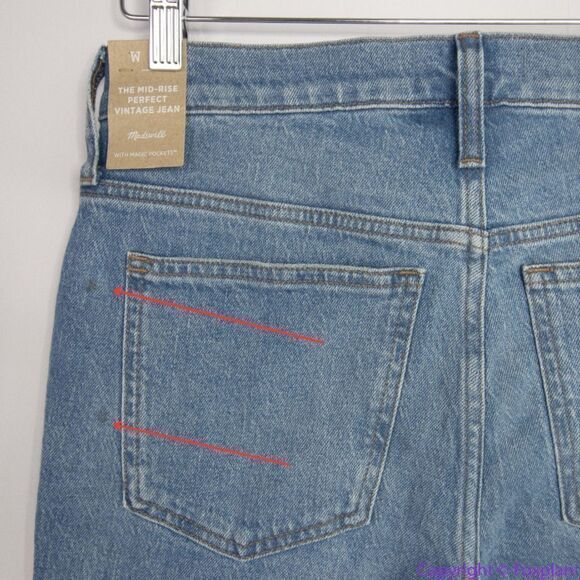 NEW Madewell‎ The Mid-Rise Perfect Vintage Jean in Enmore Wash, 27 - Picture 12 of 16
